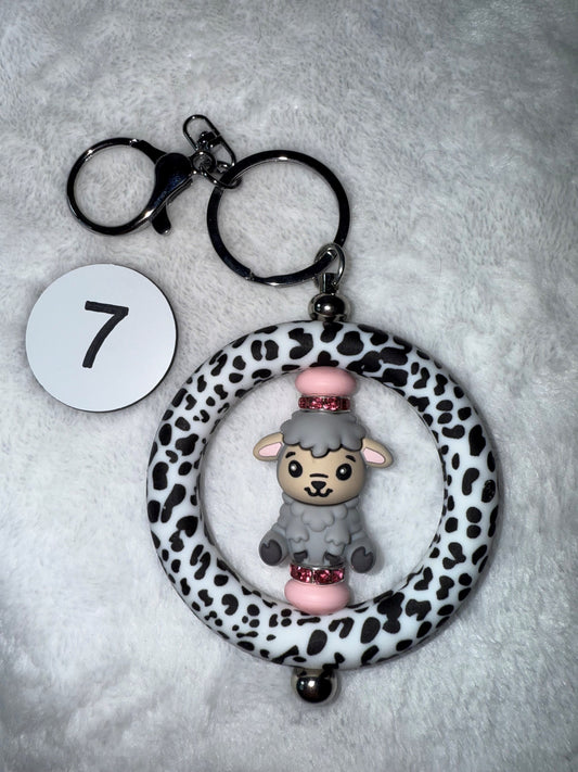 Circle Bar Keychain